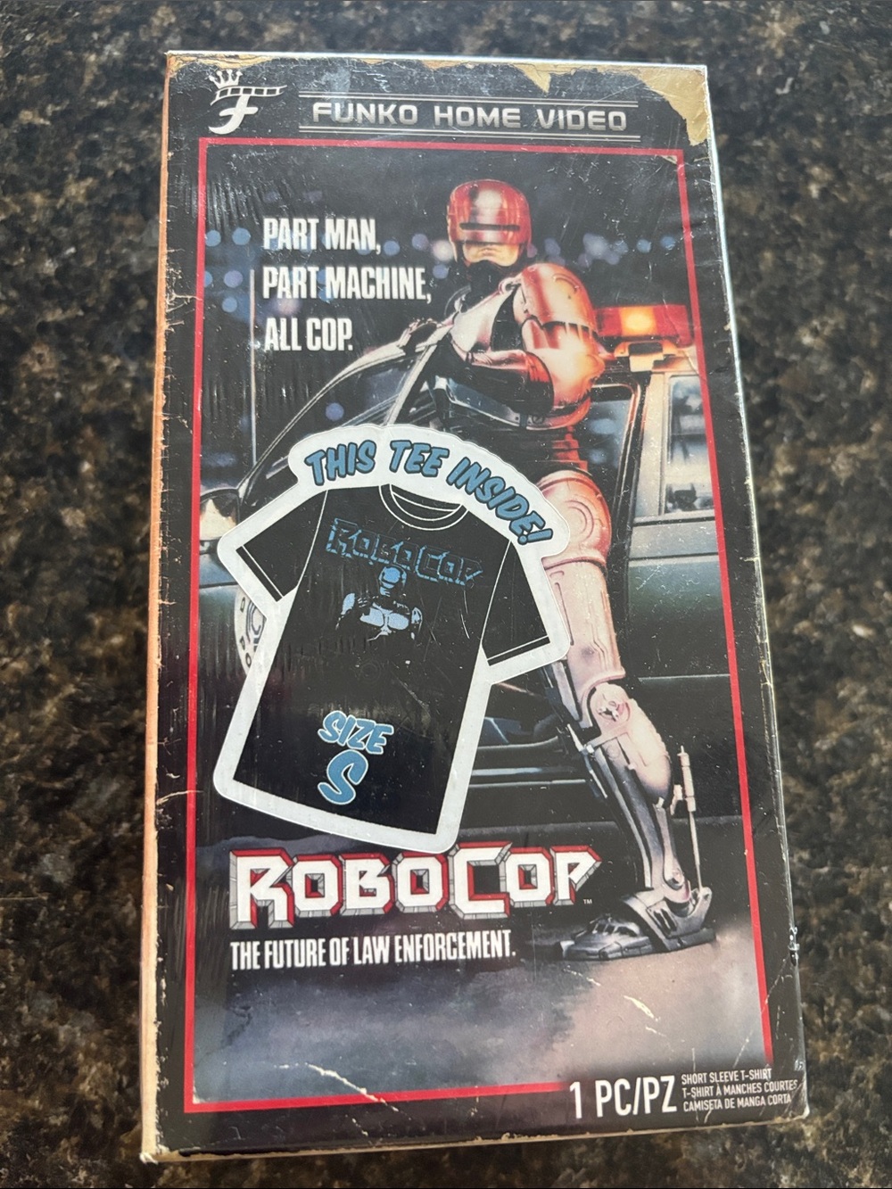 Funko Robocop Black and Red Graphic Tee Packaging